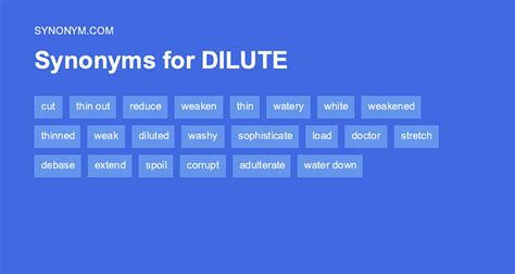 antonym for dilute